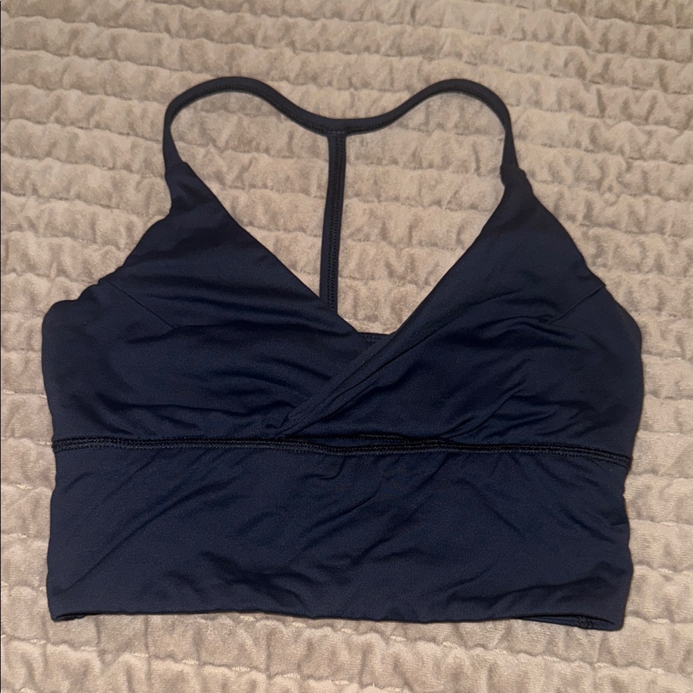 Lululemon Athletica Navy Wrap Sports Bra